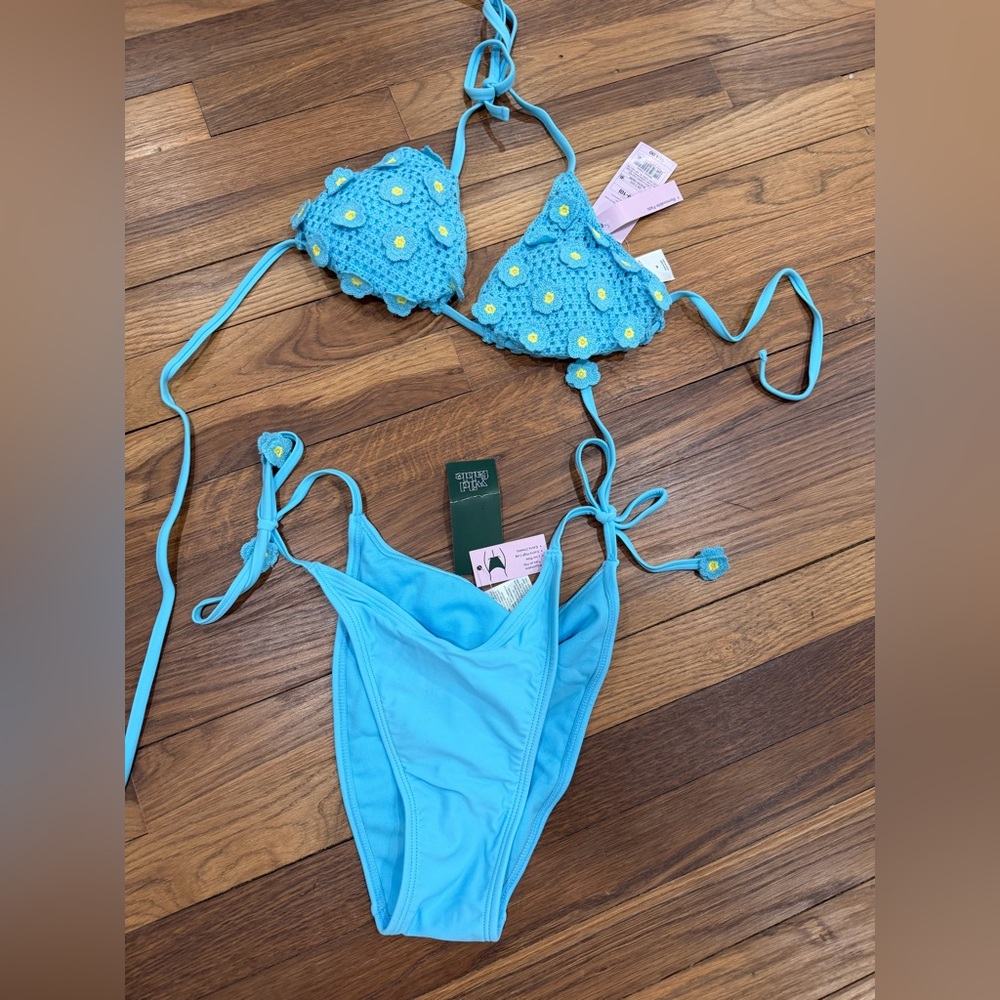 Blue Floral women’s bikini
